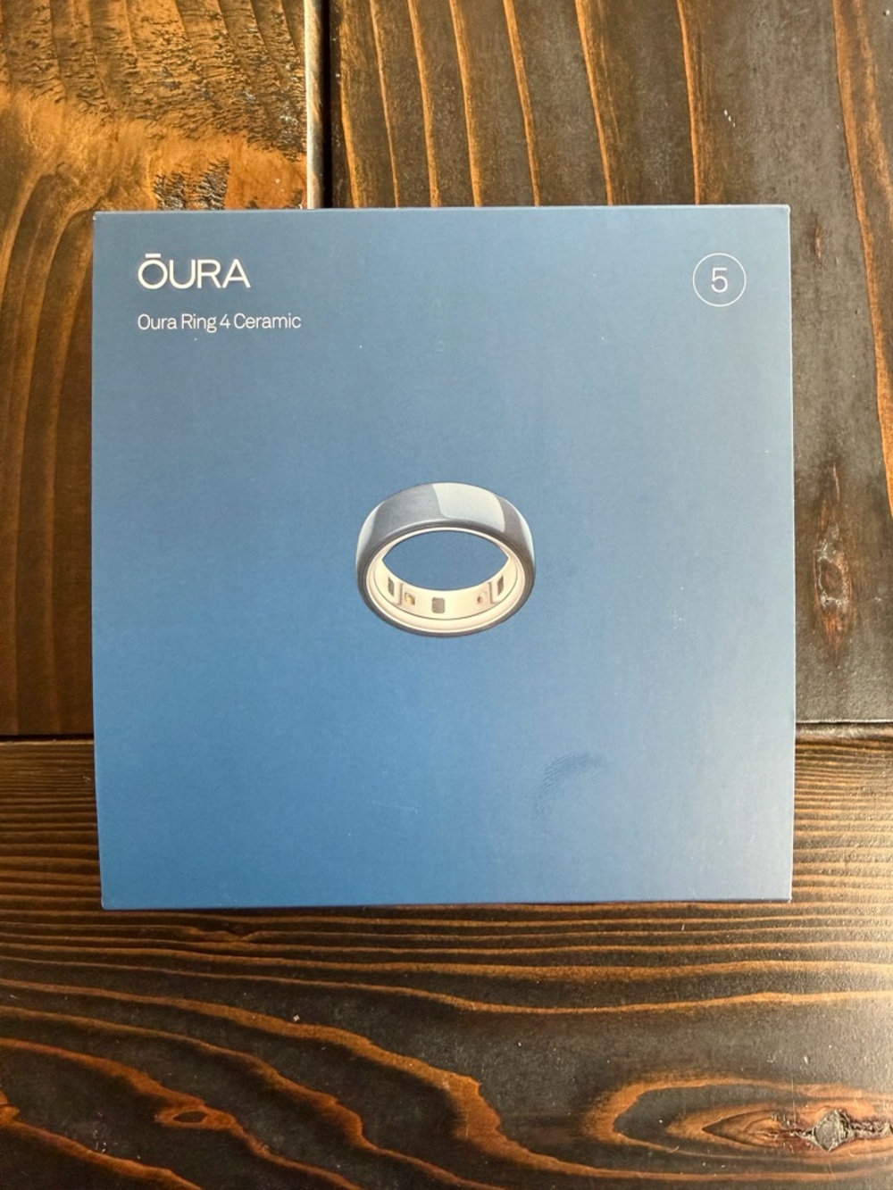 Oura Ring 4 Ceramic Midnight Blue Size 5